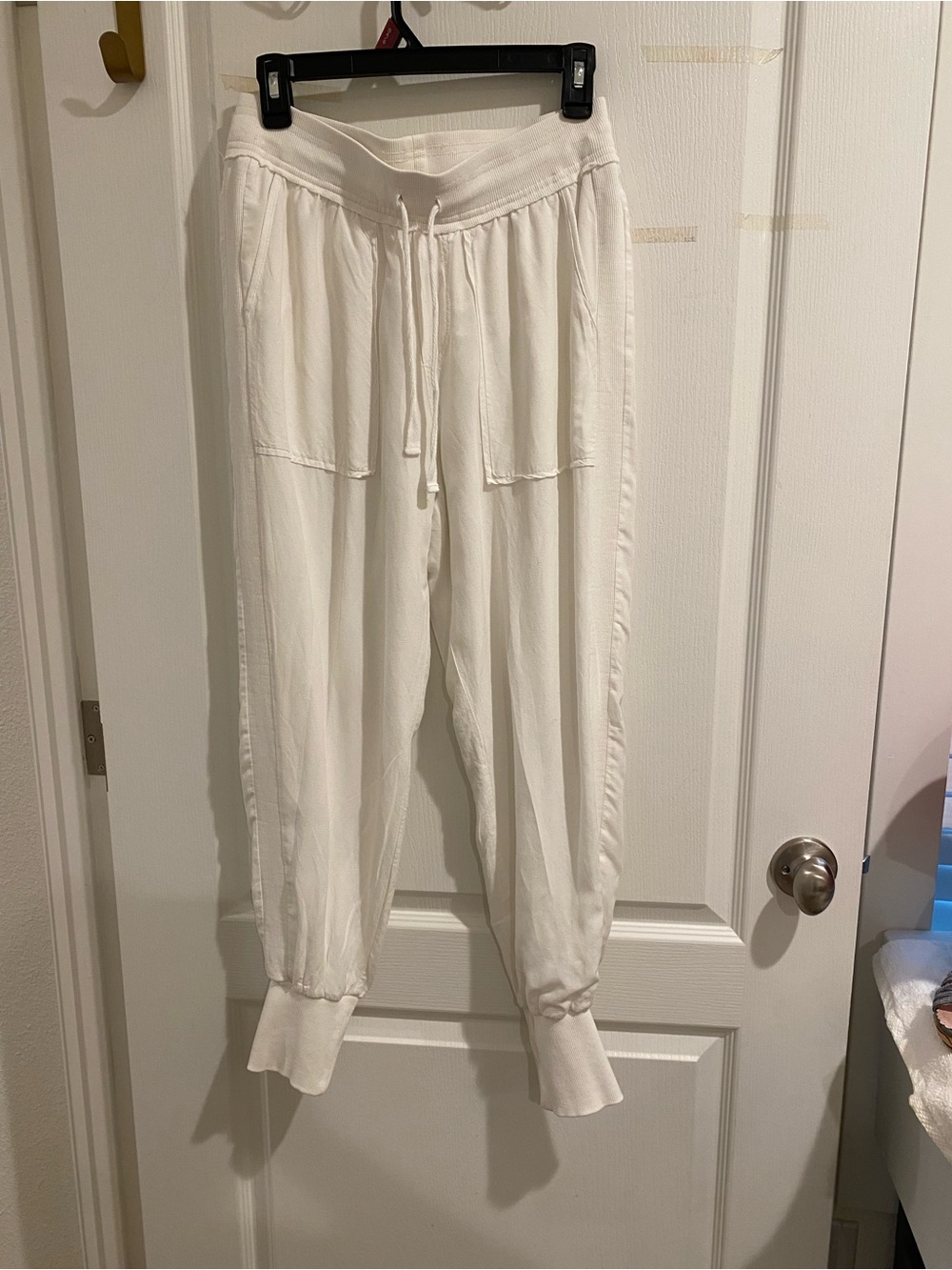Splendid White Drawstring Jogger Pants